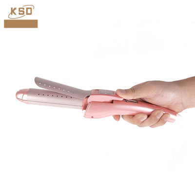 Estiramiento de cabello de húmedo a seco plegable 2 en 1 alisador de rizos de cabello con placa de cerámica
