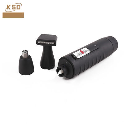 Trimmer eléctrico de pelo para nariz y barba compacto 2 en 1 con batería de soporte